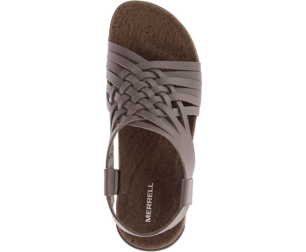 Merrell Sandals Grey - District Mahana Backstrap - Womens 79GDXCZMS